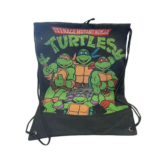 Teenage Mutant Ninja Turtles Mesh Cinch Drawstring Backpack Bag‎ - Picture 2 of 2
